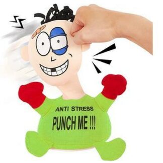 Morsom Punch Me Screaming Doll, interaktive leker Green