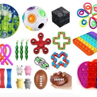 38 stk Fidget Pop it Toys Set-pakke for barn og voksne