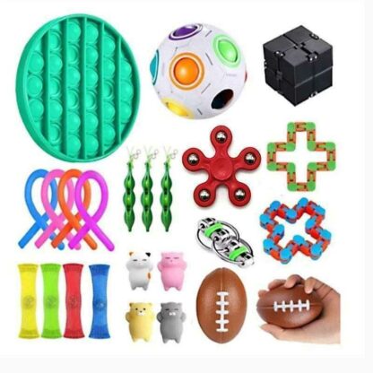PRO 54 st. Fidget Pop it Toys Set-pakke for barn og voksne